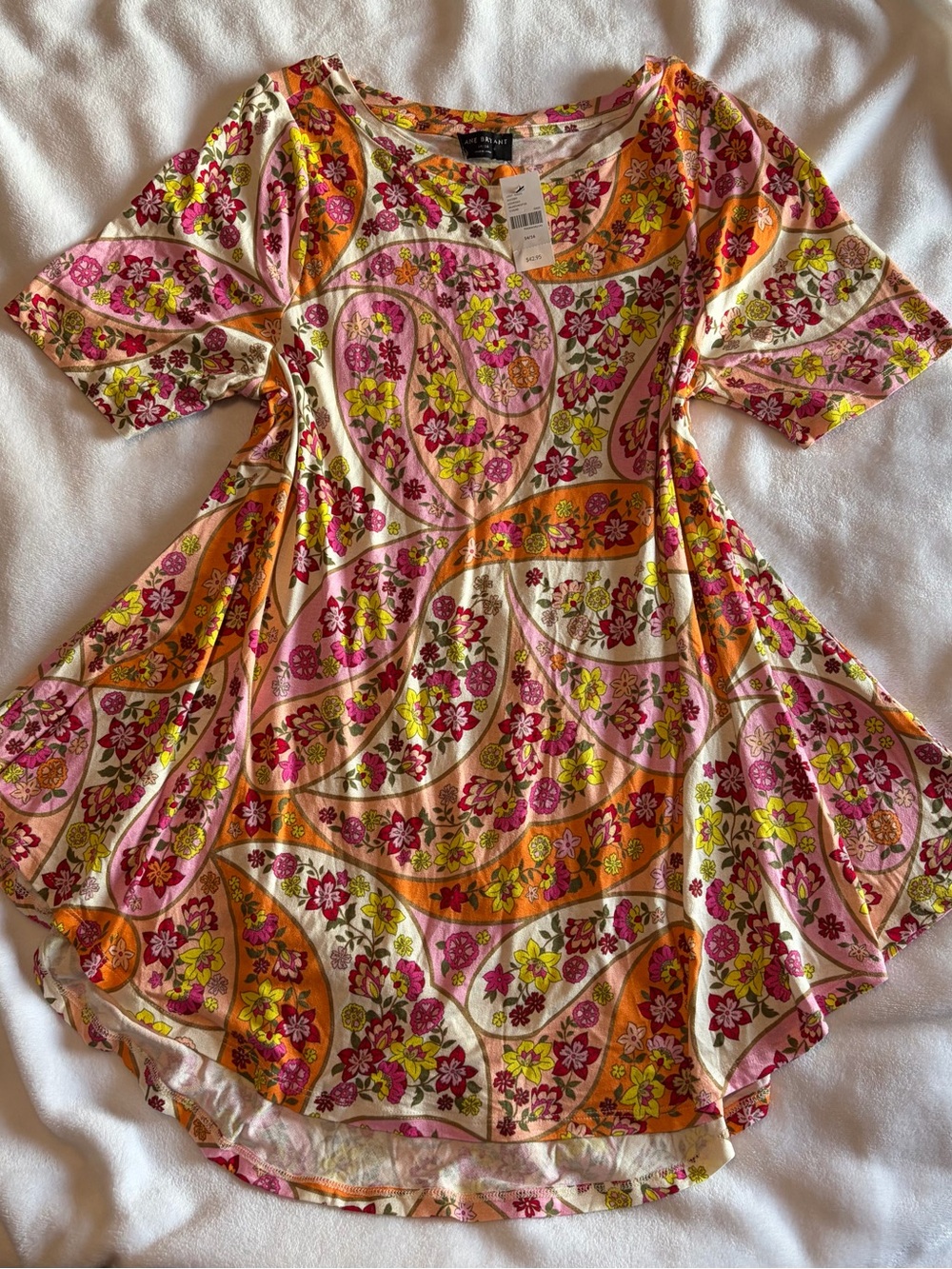 Lane Bryant "Max Swing" Floral Paisley Tunic Top - size 14/16